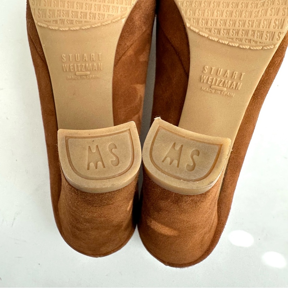 Stuart Weitzman Strongswoon Suede Platform Pump 6… - image 8